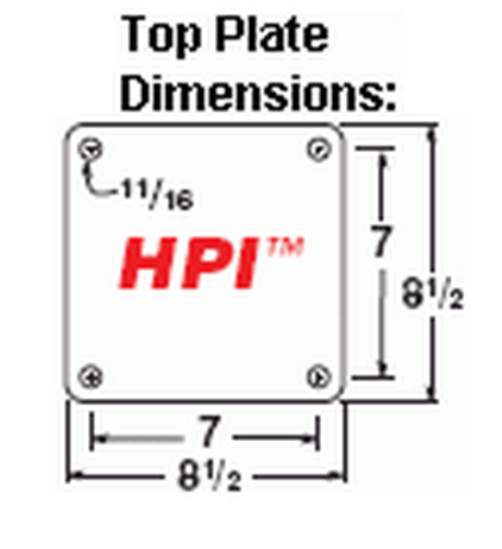 8.5 x 8.5 Top Plate