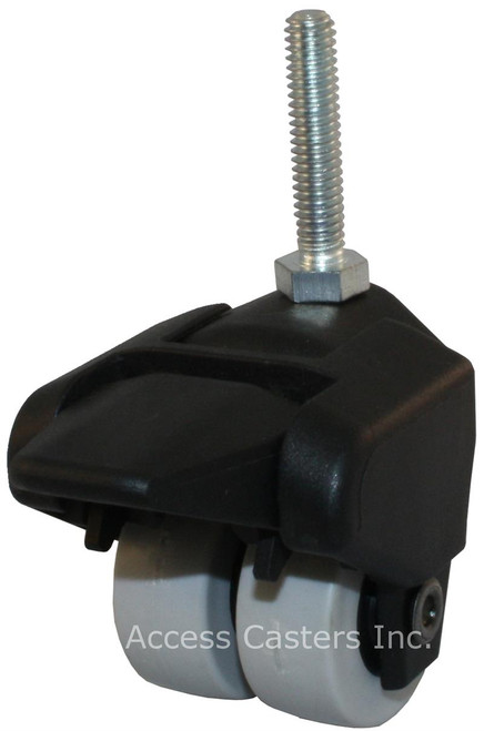 155-2XTPR-24-WB X-Caster High Capacity Low Profile Dual Wheel Brake 5/16 Th 155-2XTPR-24-WB X-Caster High Capacity Low Profile Dual Wheel Brake 5/16 Th