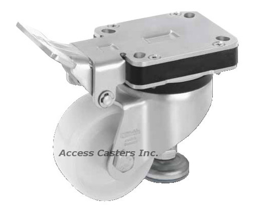 HRLK-PO 82G Blickle 3-1/8 Inch Leveling Caster With Fixed Pedal