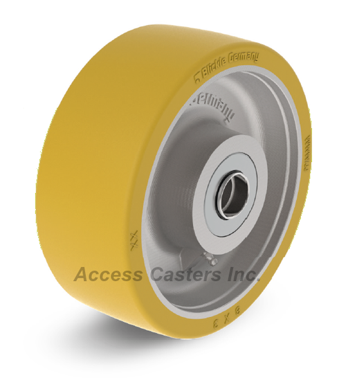 Blickle 12" x 3" Extrathane polyurethane tread wheel with 1" tapered bearings