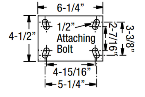 4.5 x 6.25 Plate Dimensions