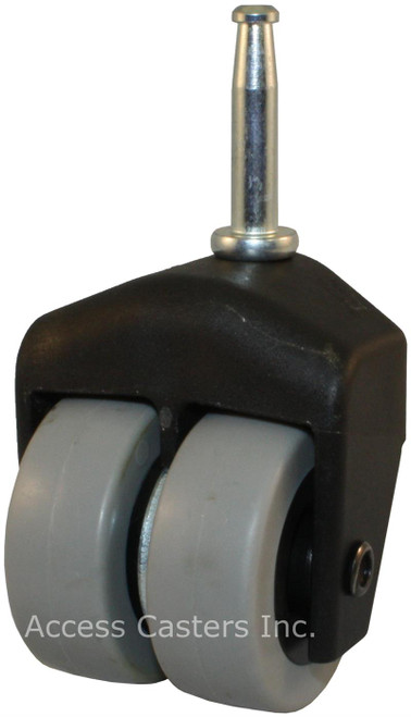 205-2XTPR-10 2 Inch X-Caster with 5/16"x 1-1/2" Socket Grip Neck Stem