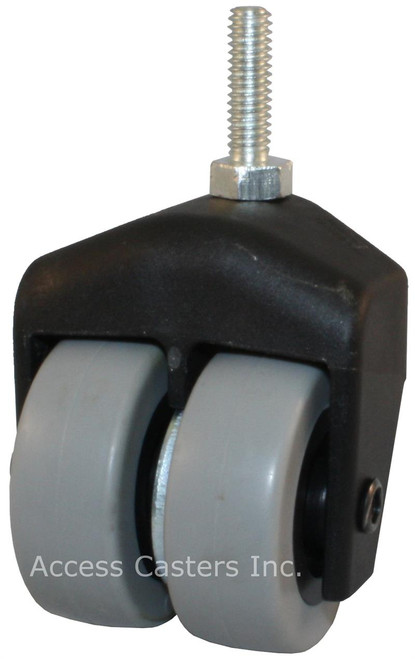 205-2XTPR-22 2 Inch X-Caster High Capacity Low Profile Dual Wheel 5/16 Thre 205-2XTPR-22 2 Inch X-Caster High Capacity Low Profile Dual Wheel 5/16 Thre