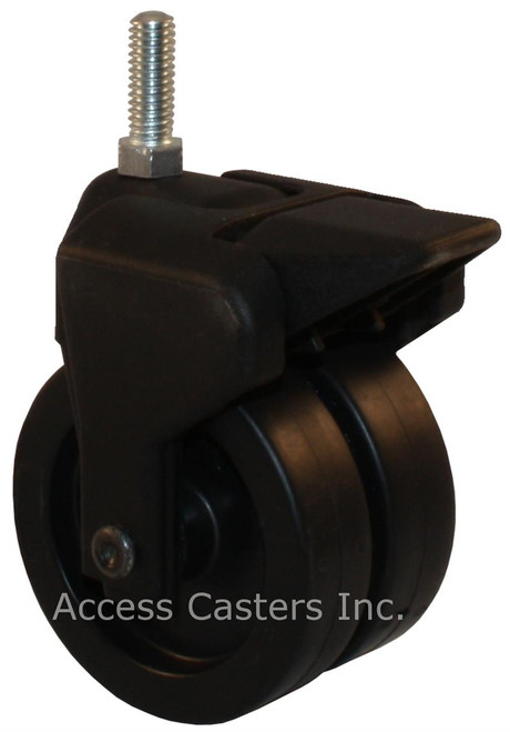 305-2XPP-27-WB 3 Inch X-Caster High Capacity Low Profile Dual Wheel Caster 305-2XPP-27-WB 3 Inch X-Caster High Capacity Low Profile Dual Wheel Caster