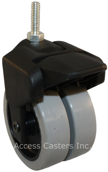 305-2XTPR-22-WB 3 Inch X-Caster High Capacity Low Profile Dual Wheel Brake 305-2XTPR-22-WB 3 Inch X-Caster High Capacity Low Profile Dual Wheel Brake