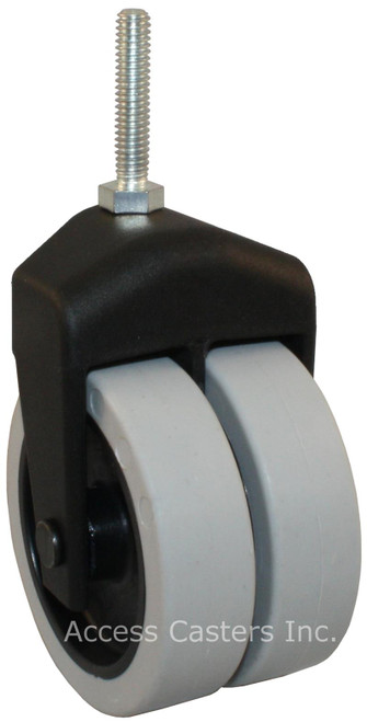 305-2XTPR-24 3 Inch X-Caster High Capacity Low Profile Dual Wheel 5/16 Thr 305-2XTPR-24 3 Inch X-Caster High Capacity Low Profile Dual Wheel 5/16 Thr