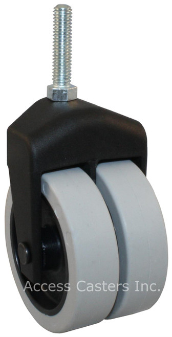 305-2XTPR-29 3 Inch X-Caster High Capacity Low Profile Dual Wheel Caster wi 305-2XTPR-29 3 Inch X-Caster High Capacity Low Profile Dual Wheel Caster wi