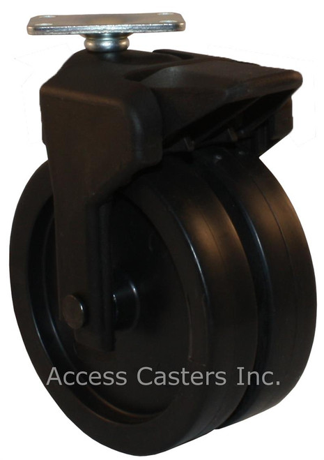 405-2XPP-04-WB 4 Inch X-Caster High Capacity Low Profile Dual Wheel B 405-2XPP-04-WB 4 Inch X-Caster High Capacity Low Profile Dual Wheel B