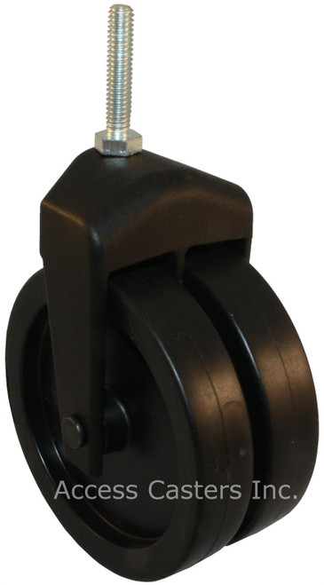 405-2XPP-24 4 Inch X-Caster High Capacity Low Profile Dual Wheel 5/16 Threa 405-2XPP-24 4 Inch X-Caster High Capacity Low Profile Dual Wheel 5/16 Threa