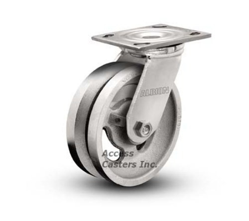 16VG05201S Albion 5" v-groove swivel caster