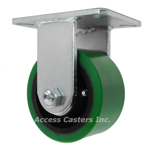 61EX8X3TBR  8" Heavy duty rigid caster with 60D polyurethane wheel 61EX8X3TBR  8" Heavy duty rigid caster with 60D polyurethane wheel