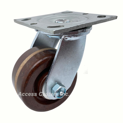 4" Heavy duty high temperature swivel caster, Fits Baxter racks