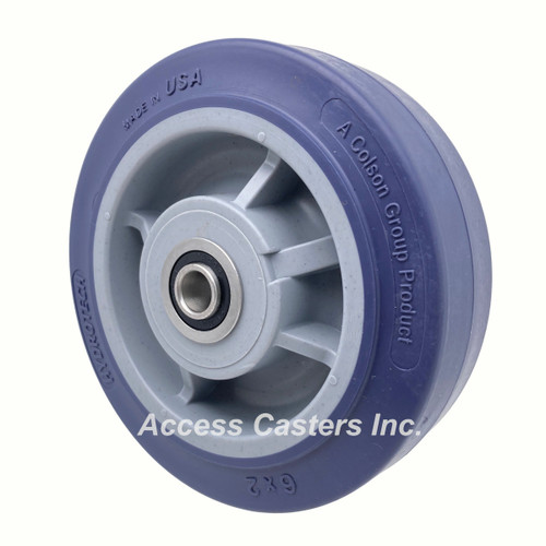 HF0622908SS Albion 6" x 2" HYDROTECH wheel with 1/2" stainless steel precision bearings