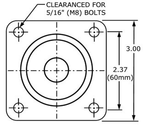 SC525SS-SB-PXP 2.5" Dual Wheel Stainless Steel Swivel Caster