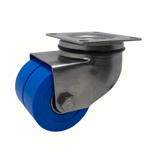 SC525SS-SB-PXP Stainless steel 2.5" Dual Wheel Swivel Caster SC525SS-SB-PXP Stainless steel 2.5" Dual Wheel Swivel Caster