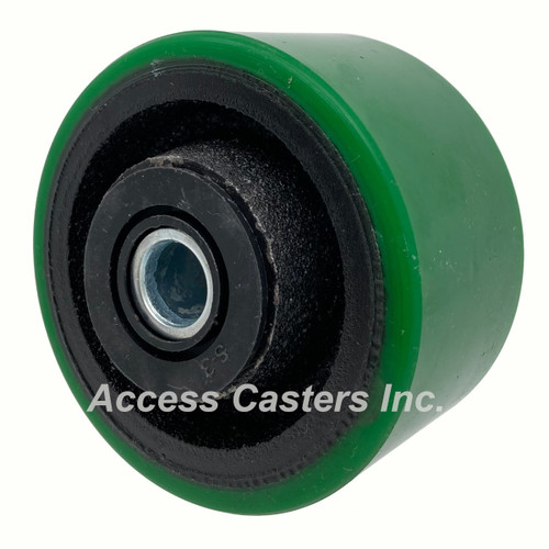 3DPC325 3.25" x 2" Polyurethane on Cast Iron Wheel