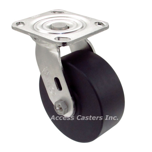 5SSNXS  5 Inch Stainless Steel Swivel Caster with High-Capacity Nylon Wheel 5SSNXS  5 Inch Stainless Steel Swivel Caster with High-Capacity Nylon Wheel
