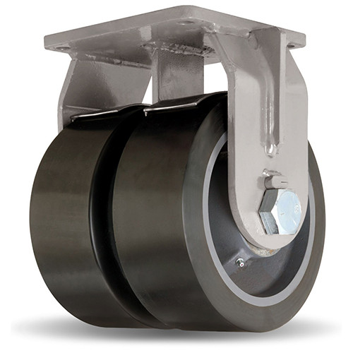 R-ZFMDD-104SYT70 Hamilton Maxi-Duty Dual Rigid Caster with 10" x 4" (2" Thick) DuraGlide Polyurethane R-ZFMDD-104SYT70 Hamilton Maxi-Duty Dual Rigid Caster with 10" x 4" (2" Thick) DuraGlide Polyurethane