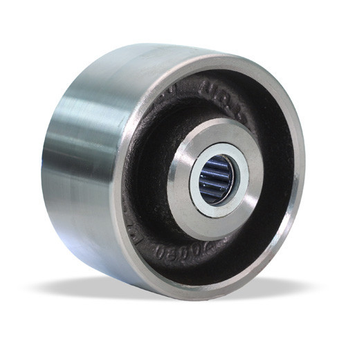 Picture shows wheel with roller bearings
