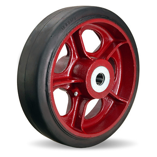 W-1235-R-1-1/2 Hamilton 12 x 3-1/2 Moldon Rubber Wheel with 1 Inch Roller Bearing W-1235-R-1-1/2 Hamilton 12 x 3-1/2 Moldon Rubber Wheel with 1 Inch Roller Bearing