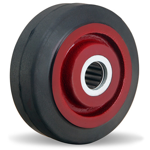 W-415-R-3/4 Hamilton 4 x 1-1/2 Moldon Rubber Wheel, 3/4" roller bearing W-415-R-3/4 Hamilton 4 x 1-1/2 Moldon Rubber Wheel, 3/4" roller bearing
