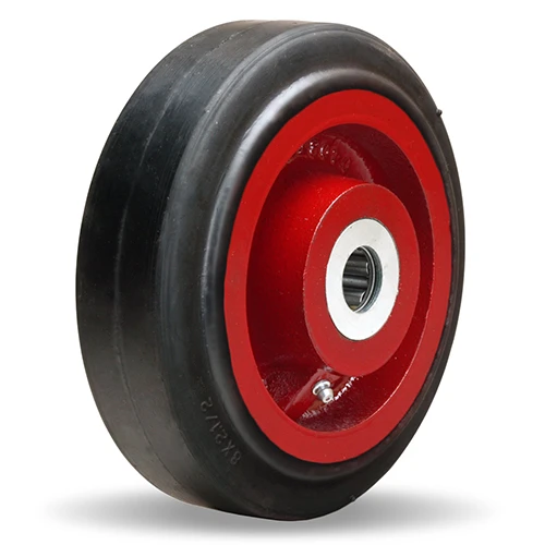 W-826-R-1 Hamilton 8 x 2-1/2 Mold-on Rubber Wheel, 1" Roller Bearing