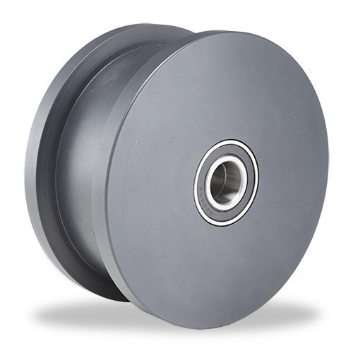 WFT-82NYB-1 Hamilton Double Flanged Nylast Track Wheel 8" x 2" x 3 1/4" Hub length with 1" Precision Ball Bearing WFT-82NYB-1 Hamilton Double Flanged Nylast Track Wheel 8" x 2" x 3 1/4" Hub length with 1" Precision Ball Bearing