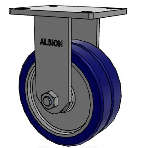 410EZ08528R Albion 8" Heavy Duty Rigid Caster