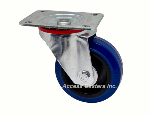 E422RB 4 Inch Swivel Case Caster with Blue Tread Wheel