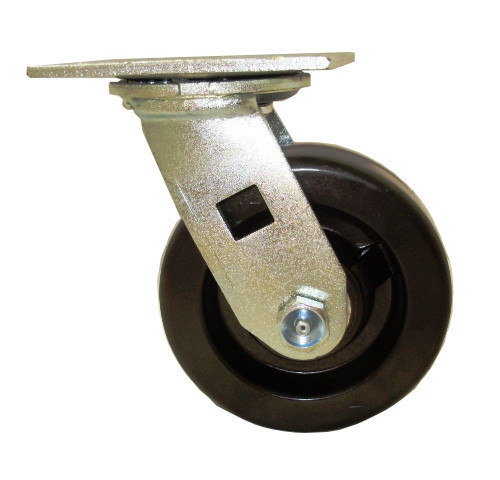 ES5X2PHN Pemco E-Line 5" x 2" Swivel Plate Caster, Phenolic Wheel