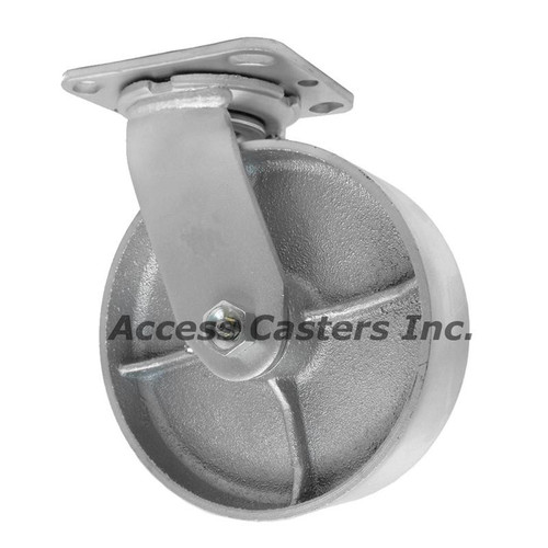 ES6X2CIR Pemco E-Line Swivel Caster with 6" x 2" Cast Iron Wheel ES6X2CIR Pemco E-Line Swivel Caster with 6" x 2" Cast Iron Wheel