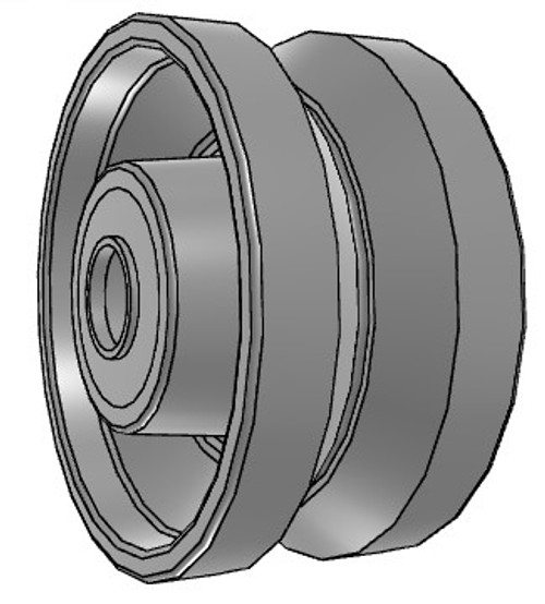 VH0870924 Albion 8" x 4" forged steel v-groove wheel, 1-1/2" tapered bearings, 15,000 pound capacity VH0870924 Albion 8" x 4" forged steel v-groove wheel, 1-1/2" tapered bearings, 15,000 pound capacity
