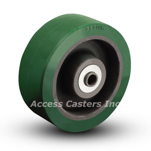 PX01050912 Albion 8" x 3" thick tread polyurethane wheel, .75" tapered bearings