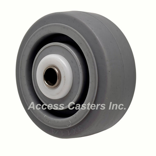 3" x 1-1/4" thermo elastomer rubber tread wheel
