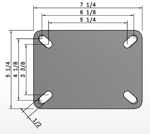 62PX8X3PBR  8 Inch Heavy Duty Rigid Caster, Megapoly Polyurethane Wheel 62PX8X3PBR  8 Inch Heavy Duty Rigid Caster, Megapoly Polyurethane Wheel