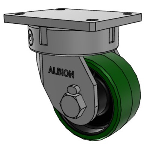 610PX06509S Albion 6" Kingpinless Swivel  Caster, Thick Polyurethane on Cast Iron 610PX06509S Albion 6" Kingpinless Swivel  Caster, Thick Polyurethane on Cast Iron