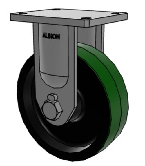 610PY10509R Albion 10" Heavy-Duty Rigid Caster, Polyurethane on Cast Iron 610PY10509R Albion 10" Heavy-Duty Rigid Caster, Polyurethane on Cast Iron