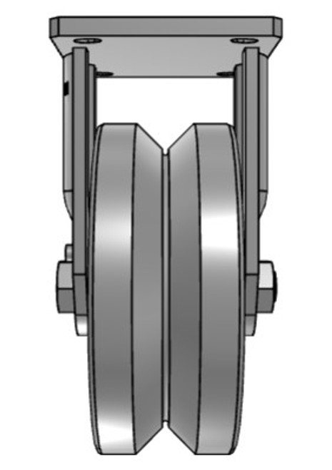 Albion 610VF10701R 10" v-groove rigid caster Albion 610VF10701R 10" v-groove rigid caster