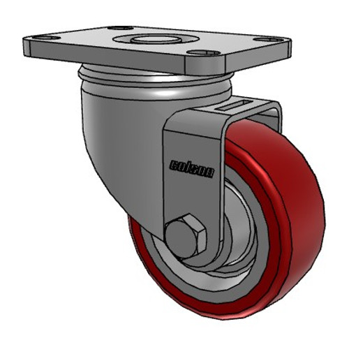 2.33456.42 Colson 3" stainless steel swivel caster with Polyurethane HI-TECH wheel