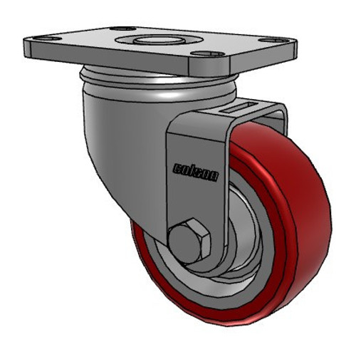 2.03456.944 Colson 3" stainless steel swivel caster with Polyurethane HI-TECH wheel