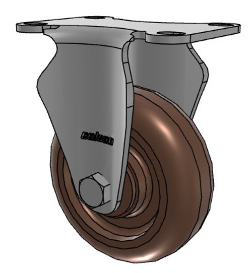2.03408.52HT Colson 3-1/2" stainless steel rigid caster with Thermo® high-temp wheel
