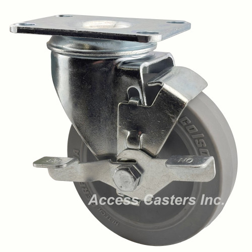 Colson 2.04256.445.BRK1 4" swivel caster with brake