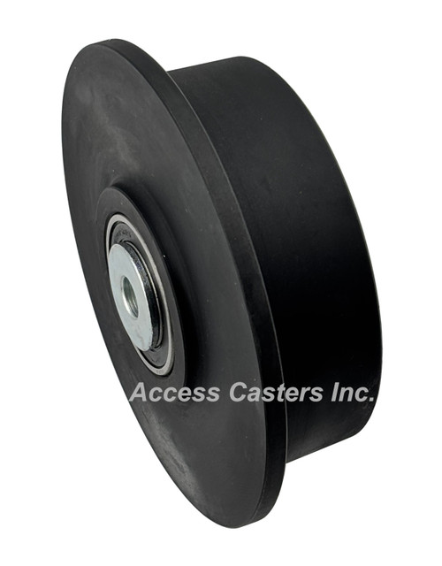 FN5J604P 5" Machined Nylon Flanged Wheel, 2200 pound capacity