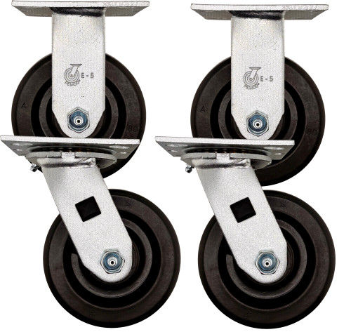 5" Phenolic Medium Duty Caster Wheel SET