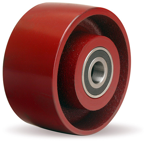 W-420-MB-1/2 Hamilton Metal Wheel 4" Diameter x 2" Wide x 2 1/4" Hub Length with 1/2" Precision Ball Bearing