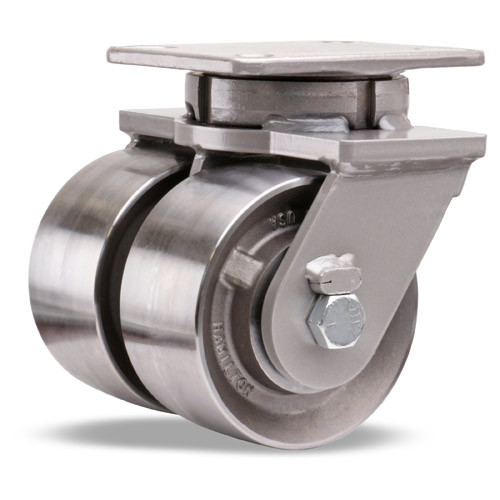 S-ZFSEC2-63FSB Hamilton Spinfinity® Super Endurance Dual Swivel Caster with 6" x 3" Forged Steel Wheel