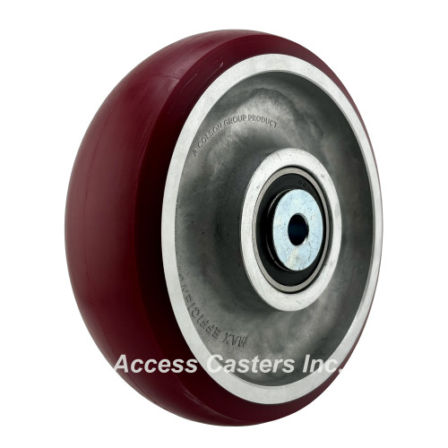 AX1052812 CG-MAX 10" x 3" Round Tread Polyurethane on Aluminum Wheel