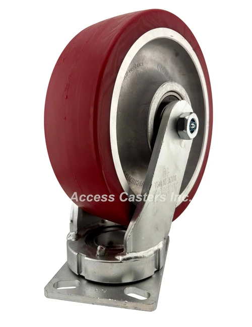 310AK08528S 10" Kingpinless Swivel Caster with CG-APEX Flat Tread Wheel