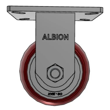 410AX06528R Albion 6" Heavy Duty Rigid Caster  with CG-MAX Wheel