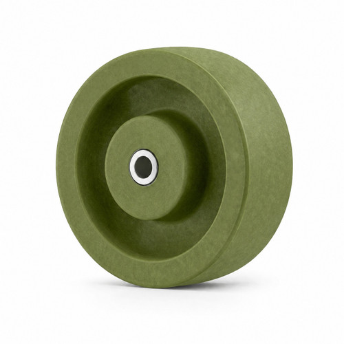 WH40X150HTWG500-4434-01 4" X 1-1/2" Green High-Temperature Wheel with 1/2" Plain bore and 3/8" Spanner Bushing
